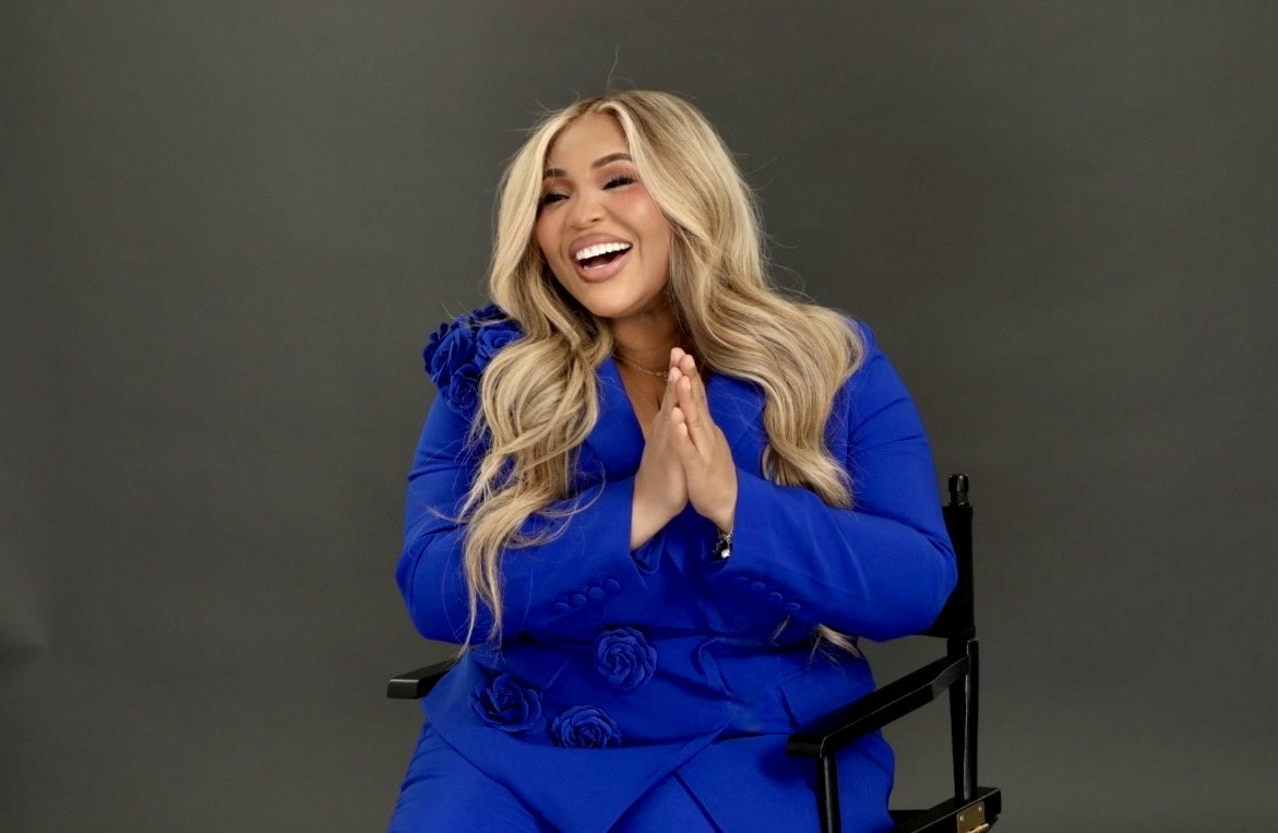 Joanne Nwaogu, managing attorney, in a blue suit